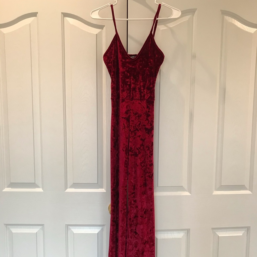 Fashion Nova velvet jumpsuit